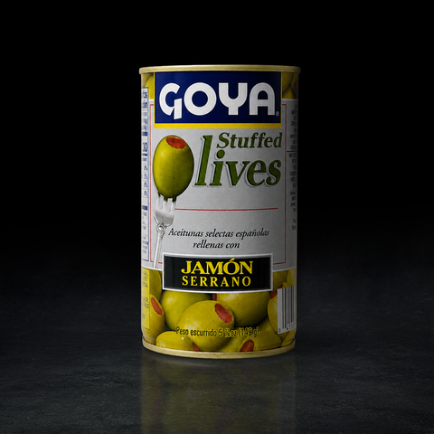 ACEITUNAS RELLENAS DE JAMON SERRANO 149G GOYA